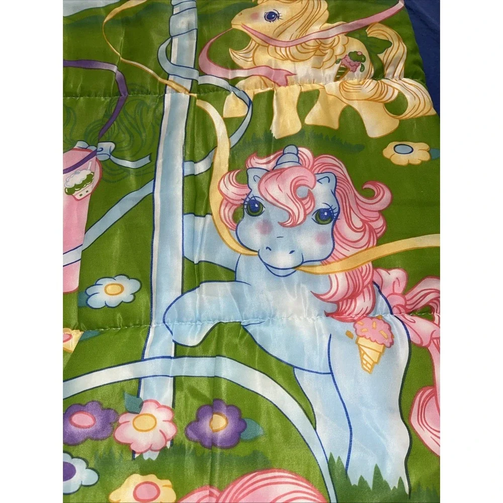 Vintage My Little Pony Maypole Sundae Best 1988 Hasbro Sleeping Bag G1 Ponies